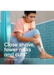 جيليت فينوس سيمبلي 3 شفرات حلاقة للبشرة الحساسة للاستعمال مرة واحدة 6 قطع - متعدد الألوان