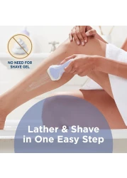 Schick Intuition Pure Nourishment Razors for Women 1 Razor 2 Intuition Razor Blades Refill with Organic Cocoa Butter