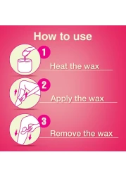 VeetSugar Wax Hair Remover Perfect for First Time Waxers Contains 12 Fabric Strips 1 Spatula with a Temperature Indicator 845 Ounce Pack of 1