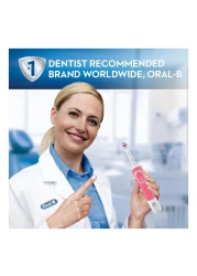 Oral-B Vitality 100 Pink Electric rechargeable toothbrush with UAE 3 pin plug