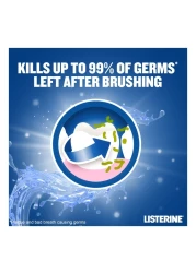 غسول فم بالفلورايد من ليستيرين للعناية الكاملة يوفر لك 6 فوائد، للاسنان البيضاء الطبيعية بنكهة نعناع القطب الشمالي، 250 مل