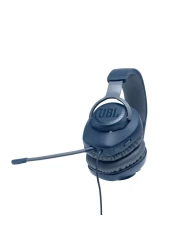 JBL Quantum 100 Gaming Headphone Over-Ear With Detachable Voice-Focus Boom Mic Blue