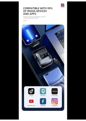 Radiotronics Wireless Lavalier Microphone Compatible for All Devices for YouTube/Reel/Shorts/Videos/Meeting/Teaching/Conference (K81 for Type-C and iPhone)