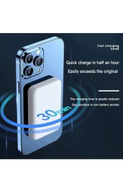 Radiotronics Mag-Safe Battery Pack, Magnetic Wireless Power Bank 10000mAh, Fast Portable Charging Light-ning Compatible with Mag-Safe (for iPhone 12,13,14,15)