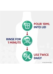 بارودونتكس غسول فم للعناية اليومية باللثة بالنعناع المنعش - شفاف، 300 ملل