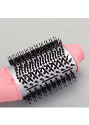 ENZO EN-6210 75mm Volumizing Blowout Brush – 1500W 3-in-1 Hair Dryer, Straightener, TurboDry Technology, Ionic Anti-Frizz Bristles, 3 Heat Settings & 2 Speeds – Pink – Intl Version