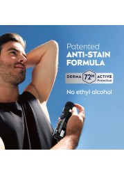 NIVEA MEN Black &amp; White Invisible Antiperspirant Deodorant Spray, Original, 72H Active Protection, 150ml, Pack of 3