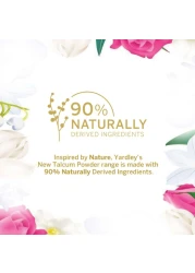 ياردلي بودرة تالك معطرة برائحة الورد الإنجليزي 250 غرام - أبيض