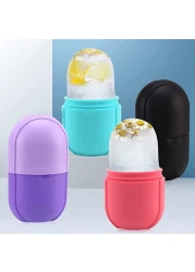 رول الثلج للوجه والجسم – أداة ثلجية لتجميل البشرة، شد الوجه وتقليل الانتفاخات والهالات، وتنعيم الخطوط الدقيقة (ألوان مختلطة)