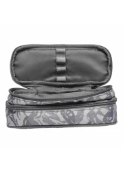 Wenger 2 Compartment Pencil Case Grey 23cm