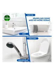 Dettol Disinfectant Liquid Lemon With Healthy Clean Bathroom Spray 500ml Pack of 2