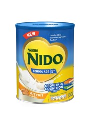 Nestle Nido School Age 5+ Biscuit Flavour 5 Years Old Onwards Tin 900g