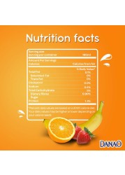 Danao Orange Banana And Strawberry Juice Drink With Milk 180ml Pack of 6