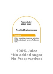 Carrefour No Added Sugar Apple Orange Juice 200ml Pack of 10 Assorted