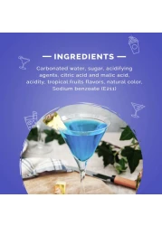 فريز ميكس مشروب غازي بنكهة الفواكه الإستوائية بسعة 275 ملل - أزرق.