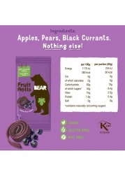 Bear No Added Sugar Blackcurrant Flavour Fruit Roll, 20g Pack of 5
