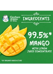 Gerber Organic Mango Puree, 90g