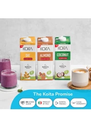 حليب كويتا باللوز بدون سكر مضاف 100٪ نباتي وخالٍ من الألبان واللاكتوز بحجم 1 لتر