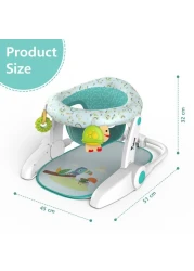 كرسي طعام محمول للأطفال وكرسي استرخاء للأنشطة للأطفال - أخضر