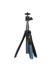 Benro MeFoto BK15 Mini Tripod and Selfie Stick with Remote Black and Blue