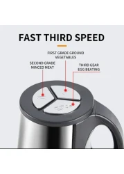 Fitto Electric Meat Grinder 3.8L &ndash; High-Power Food Processor for Grinding Meat, Sausages, Vegetables, and More &ndash; Stainless Steel Blades, Easy to Use, Ideal for Home Kitchens