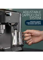 ديلونغي ديديكا ستايل ماكينة قهوة إسبريسو بمضخة باريستا يدوية - أسود EC685.BK