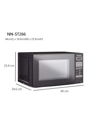Panasonic Solo Microwave Oven NN-ST266BVTG Black 20L