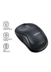 Logitech M220 Silent Wireless Mouse Charcoal