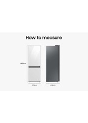 Samsung 328L Bespoke Bottom Mount Refrigerator with Customizable Colors Panels RB33T3662AP
