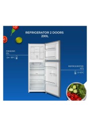 Westpoint Top Mount Refrigerator WNN3023ERI Silver 250L