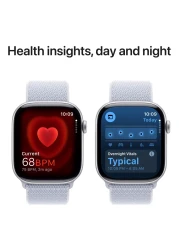 Apple Watch Series 10 GPS 42mm Silver Aluminum Case With Blue Cloud Sport Loop