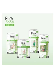 بيور أورغانيك حفاضات سروال للأطفال، حجم جونيور 5 (من 11 إلى 20 كغ)، 40 حفاضة، حزمة من 2