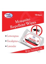 Cool & Cool Mosquito Repellent Wipes 10 Wipes Pack of 2