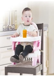 Radiotronics Fantastic-Kids-Toys Baby Dining Chair, 2-Level Height Adjustment, Can Be Used on Chair with 3-Point Safety Belt, Easily Foldable