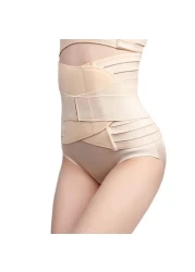 Breathable Postpartum Belly Binder &amp; Back Support Shapewear Maternity Pregnancy Belt for Abdominal Recovery, Waist &amp; Back Support, Adjustable &amp; Comfortable