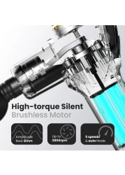 Muscle Massage Gun with Removable Handle, RENPHO Reach Massage Gun, 5 Speed, 4 Massage Heads, 2 in 1 Deep Tissue Hand Massager