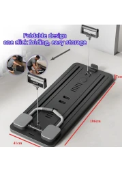 Multifunctional Portable Abdominal Workout Board Plank Trainer Pilates Reformer Set (Grey)