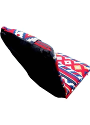 كرسي تخييم كرسي مجلس عربي - كرسي أرضي زوايا قابلة للتعديل ، مقعد أرضي مبطّن ، دعم خلفي - قابل للطي بشكل مسطح للتأمل - كرسي أرضي صحراوي - متعدد الألوان