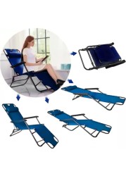 LB-20455 Folding Camping Chairs For Adults For Beach And Picnic - Dark Blue