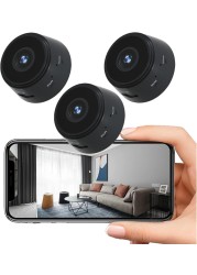 Mini Hidden Camera Wireless – Portable Nanny Camera with HD 1080P, Night Vision, and Motion Detection – Small Spy Camera for Home & Office