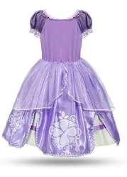 Aiwanto Girl's Dress for Ramadan Festival Dress for Children's(140cm)