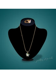 Aiwanto Girl's Necklace with Small Ring Necklace for children's Christmas Thanks Giving Gift for Kid's