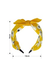 Aiwanto Hair Band for Girl's Yellow Head Band Party Office Cute Hair Clips