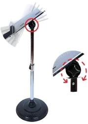 حامل القرآن الكريم أكريليك قابل للتعديل - فضي
