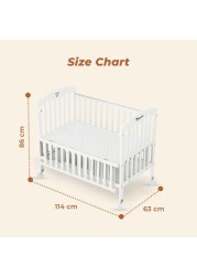 TEKNUM - 4in1 Wooden Bed Side w/ Storage and Height Adjustments - White