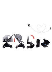 Youbi Toddler German Travel System with New Born Attachment - Grey