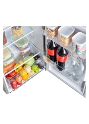 Hisense Double Door Top Mount Refrigerator RT264N4DGN Silver 264L