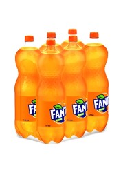 Fanta Orange Carbonated Soft Drink Pet 2.25L Pack of 6