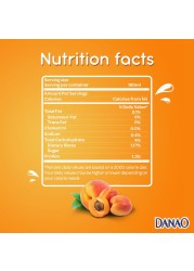Danao Peach And Apricot Juice Drink With Milk 180ml Pack of 6