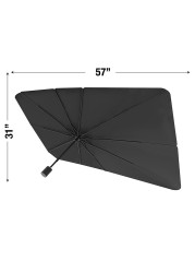 Car Windshield Sun Shade Umbrella Foldable Car Umbrella Sunshade Cover UV Block Car Front Window Heat Insulation Protection for Auto Windshield Covers Trucks Cars Large